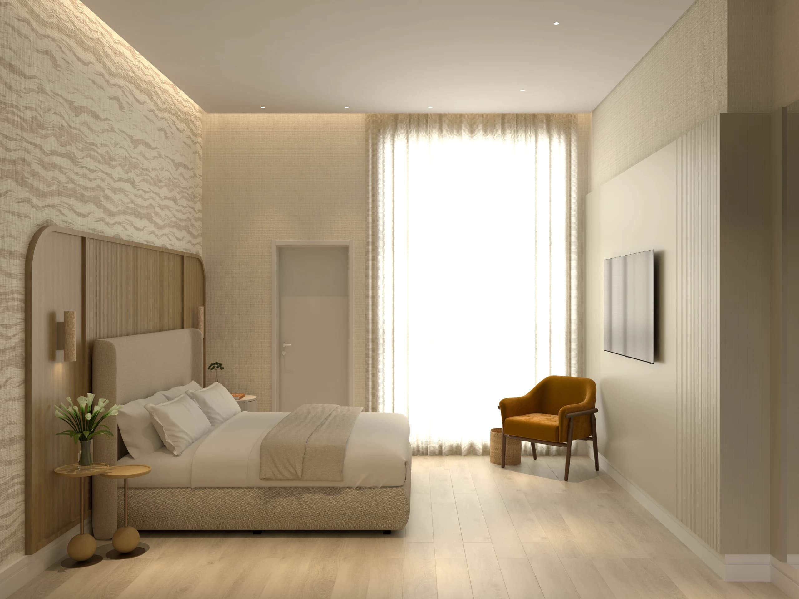 Projeto Residencial Quarto Essential Neutra - Arquitetura em Pontes e Lacerda - MT