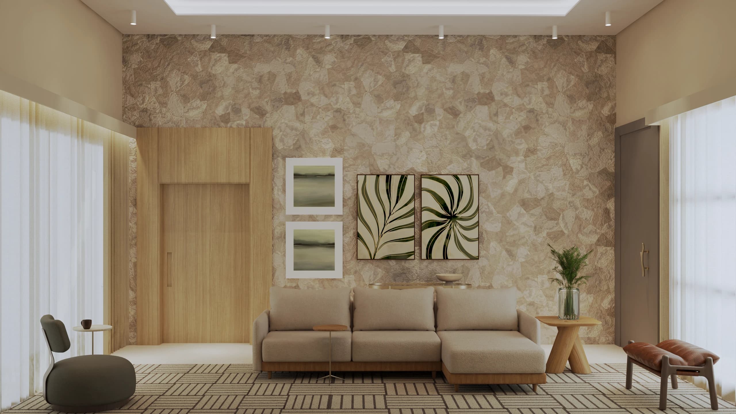 Projeto Residencial Sala da Família 1 - Arquitetura em Pontes e Lacerda - MT